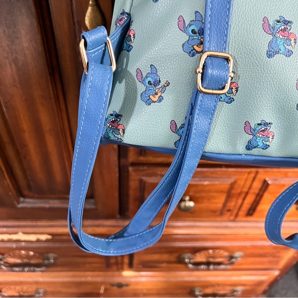 Stitch Mini Backpack & Coin Purse Blue - Picture 6 of 15